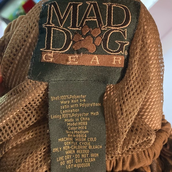 Vintage Camo Pants by Mad Dog Gear Unisex Size Medium with ankle snaps - Picture 7 of 7